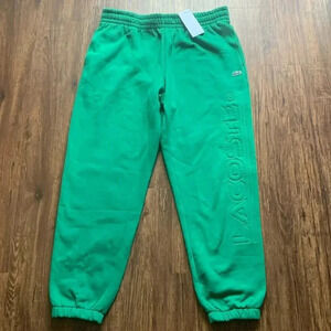 NWT Men’s Lacoste Leg Graphic Jogger Pants Size Large